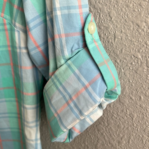 Vineyard Vines 100% cotton‎ popover plaid button up shirt - Picture 7 of 8